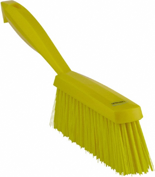 Vikan Ultra-Slim Cleaning Brush with Long Handle, 23.6" Medium, Yellow - 41976