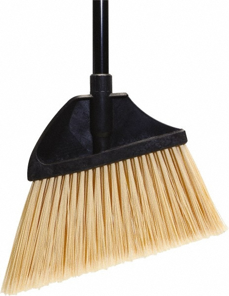 O-Cedar 13" Wide, Beige PET Bristles, 48" Metal Handle, Angled Broom - 91351-12
