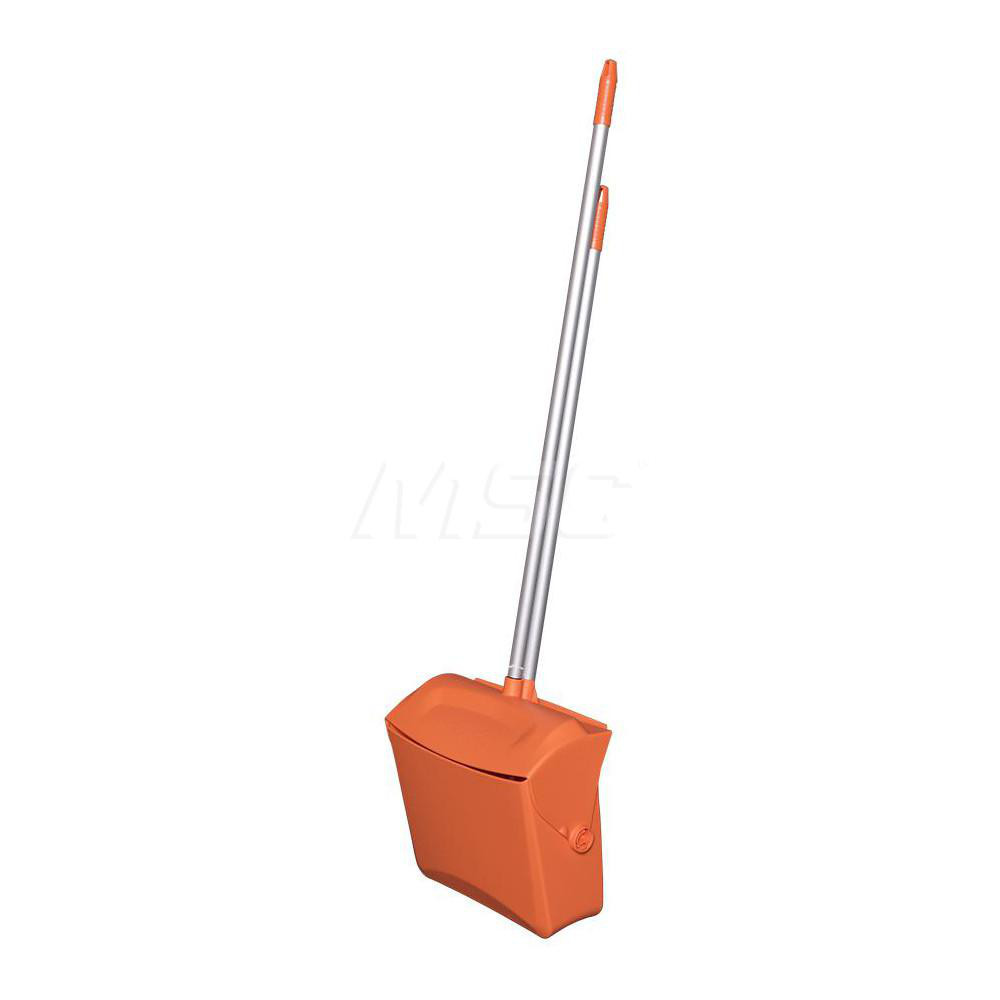 Vikan Lobby Dustpan w/Broom, 14.6", Orange - 62507