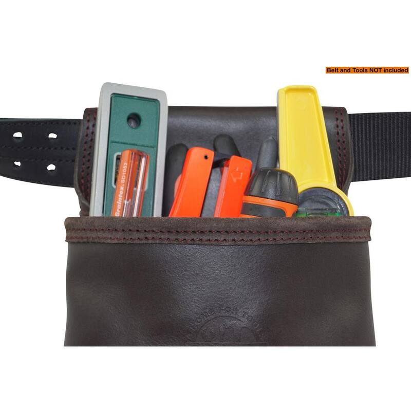 Graintex 1-Pocket Oil Tanned Leather Nail and Tool Pouch - OS2259