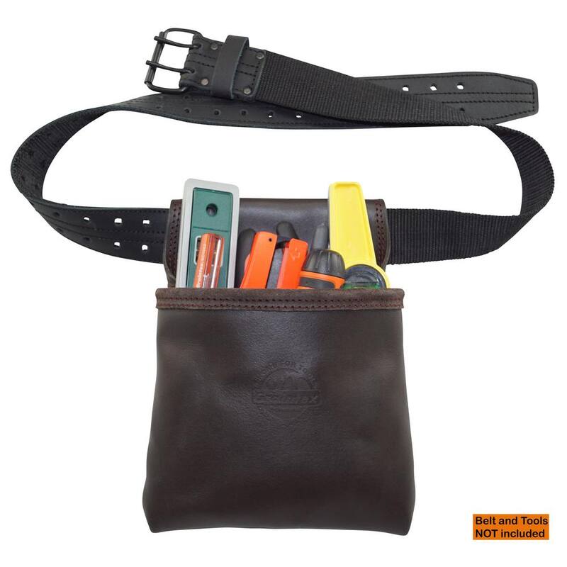 Graintex 1-Pocket Oil Tanned Leather Nail and Tool Pouch - OS2259