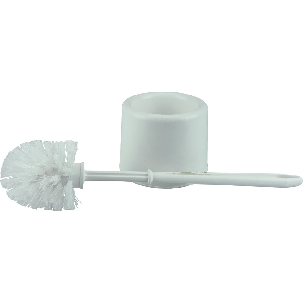 Weiler Toilet Brushes: Toilet Bowl Brush, Toilet Bowl Brush Holder, Straight, Plastic - 75000