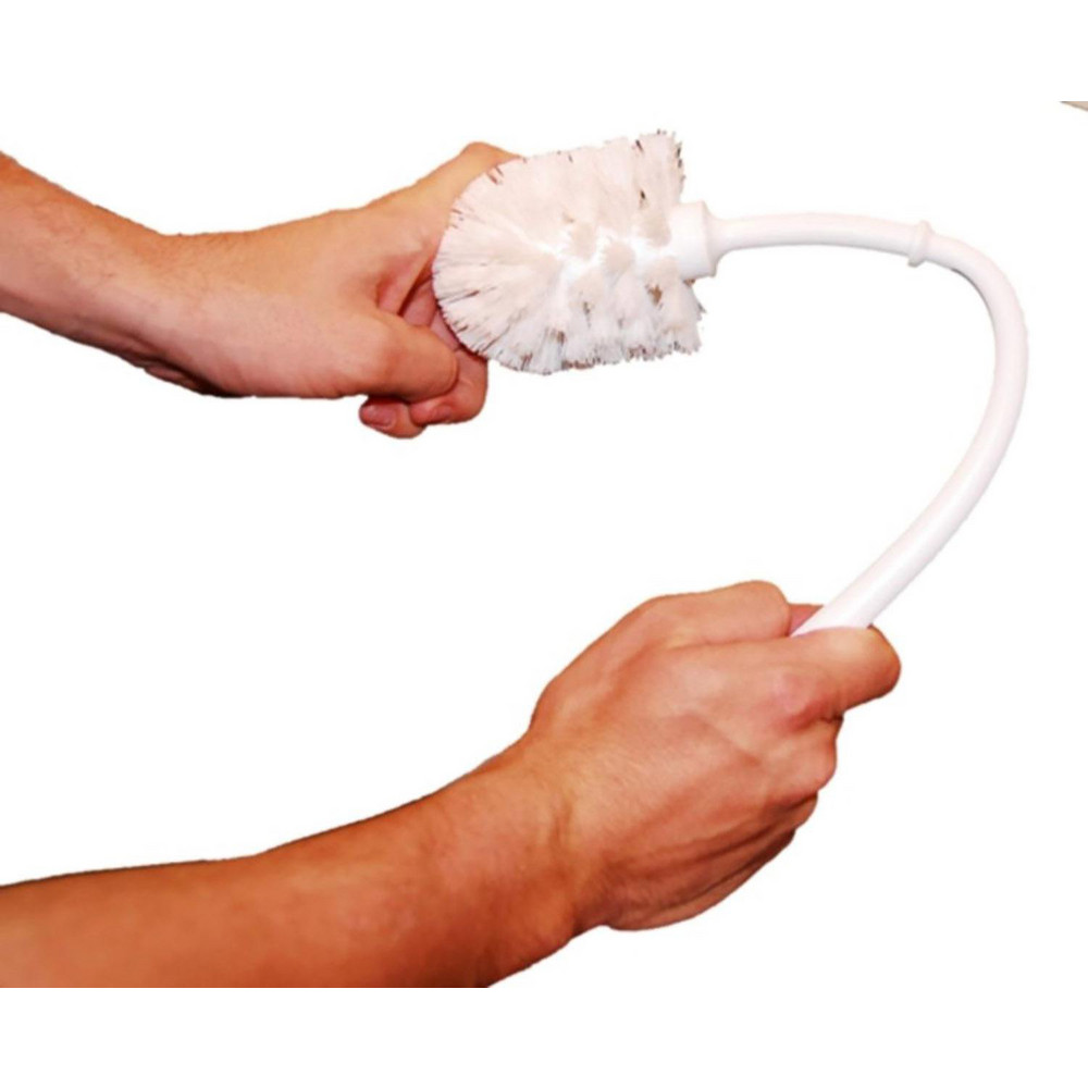 Weiler Toilet Brushes: Toilet Bowl Brush, Toilet Bowl Brush Holder, Straight, Plastic - 75000