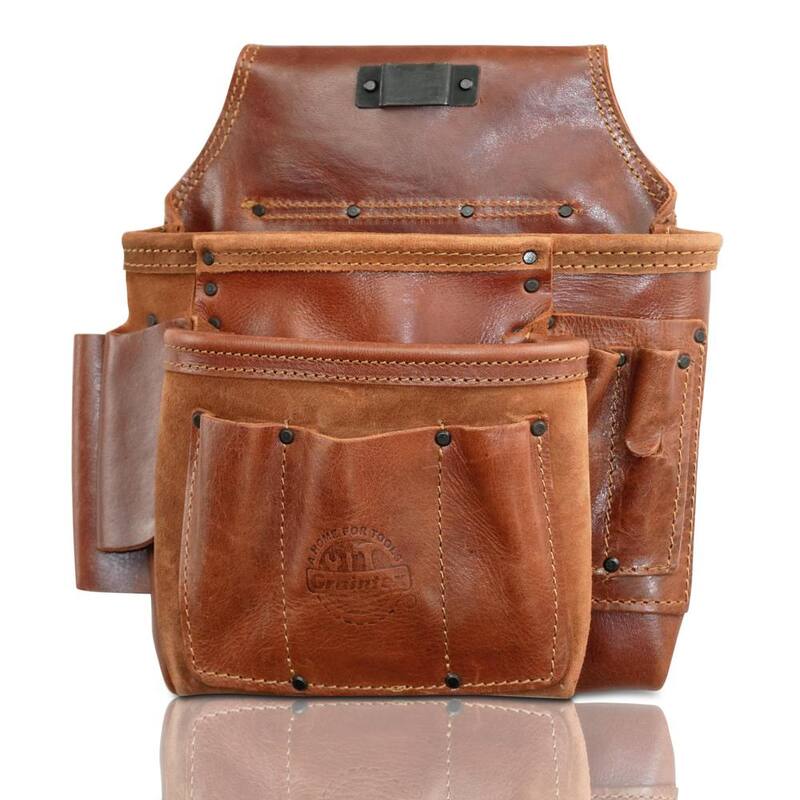 Graintex 8-Pocket Framers Professional Tool Pouch with Ambassador Series Top Grain Leather - AS2558