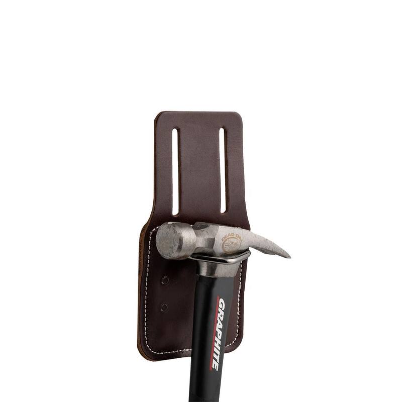 BUCKET BOSS 4.5 in. Leather Hammer Tool Holder for Tool Belts - 55350