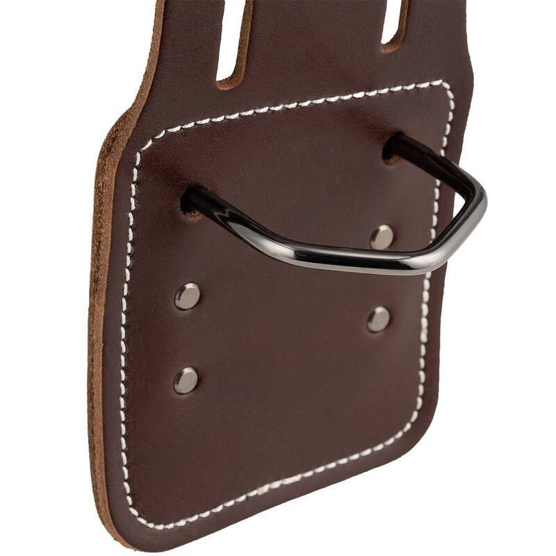 BUCKET BOSS 4.5 in. Leather Hammer Tool Holder for Tool Belts - 55350