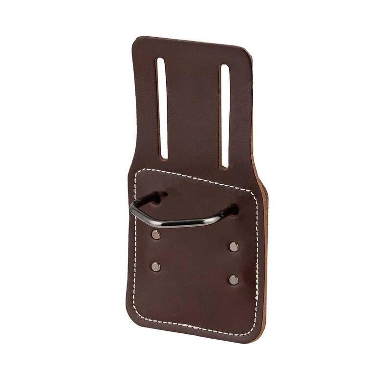 BUCKET BOSS 4.5 in. Leather Hammer Tool Holder for Tool Belts - 55350
