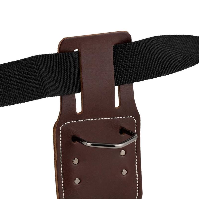 BUCKET BOSS 4.5 in. Leather Hammer Tool Holder for Tool Belts - 55350