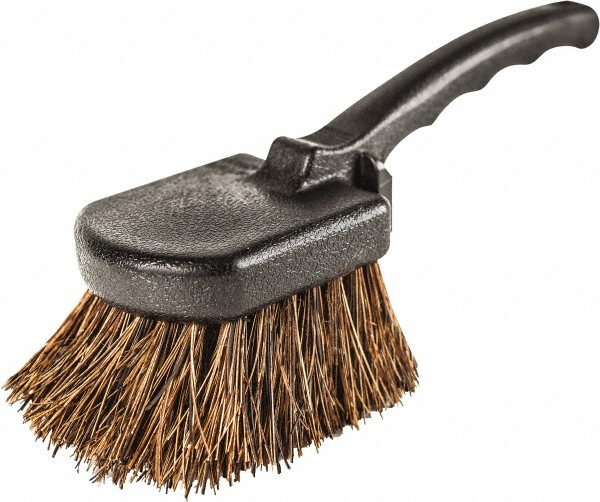 Ames True Temper Scouring Brush: 8" Brush Length, 3" Brush Width, Palmetto Fiber Bristles - 849