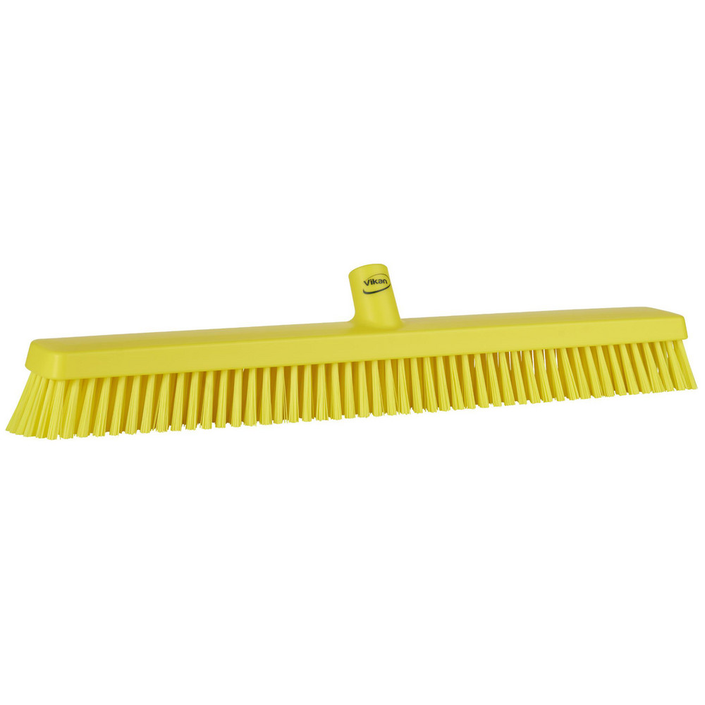 Vikan Heavy-Duty Push Broom, 24.4", Soft/stiff, Green - 31952