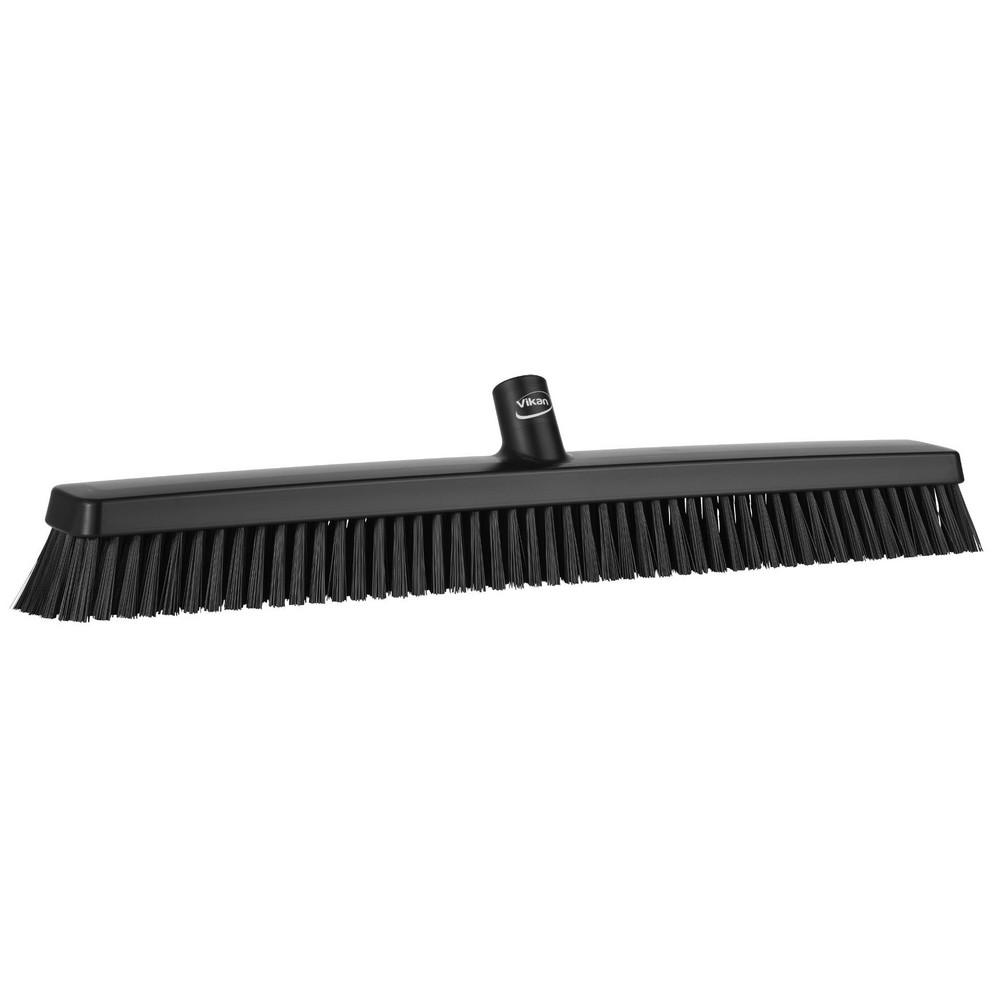 Vikan Heavy-Duty Push Broom, 24.4", Soft/stiff, Green - 31952