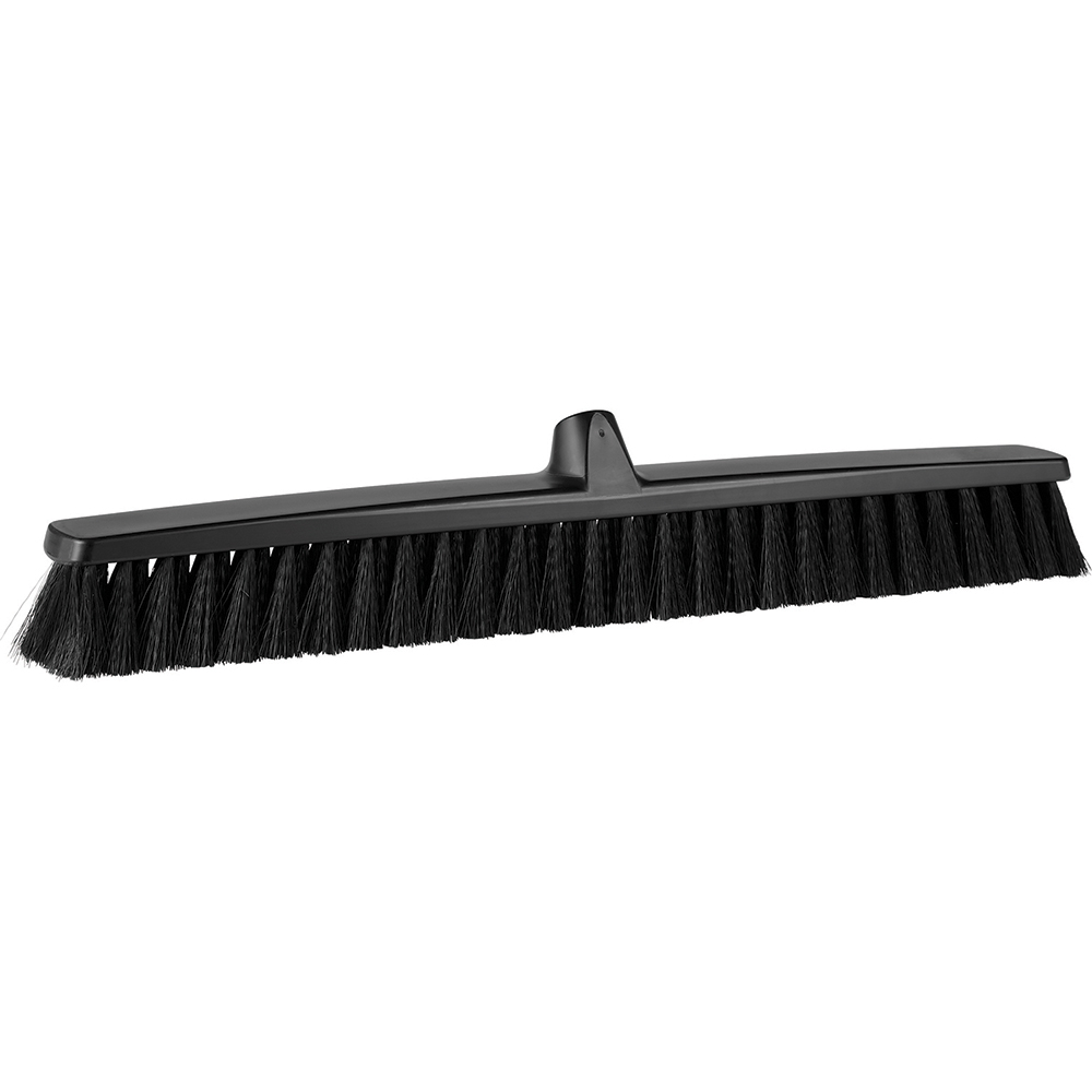 Vikan Heavy-Duty Push Broom, 24.4", Soft/stiff, Green - 31952