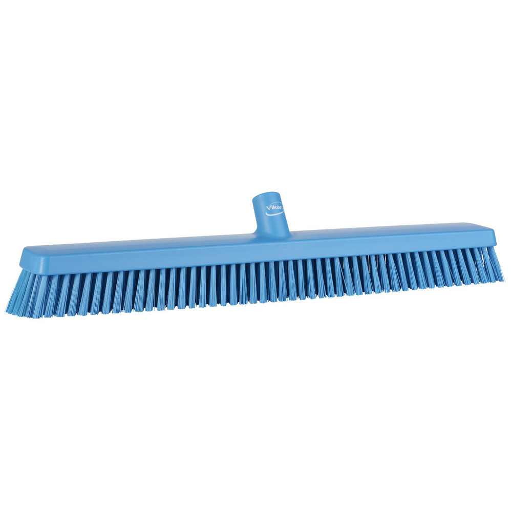 Vikan Heavy-Duty Push Broom, 24.4", Soft/stiff, Green - 31952