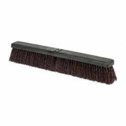 Vikan Heavy-Duty Push Broom, 24.4", Soft/stiff, Green - 31952