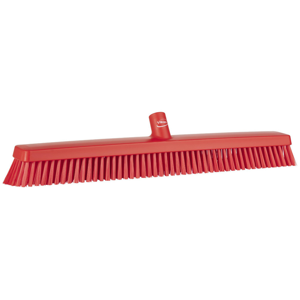 Vikan Heavy-Duty Push Broom, 24.4", Soft/stiff, Green - 31952