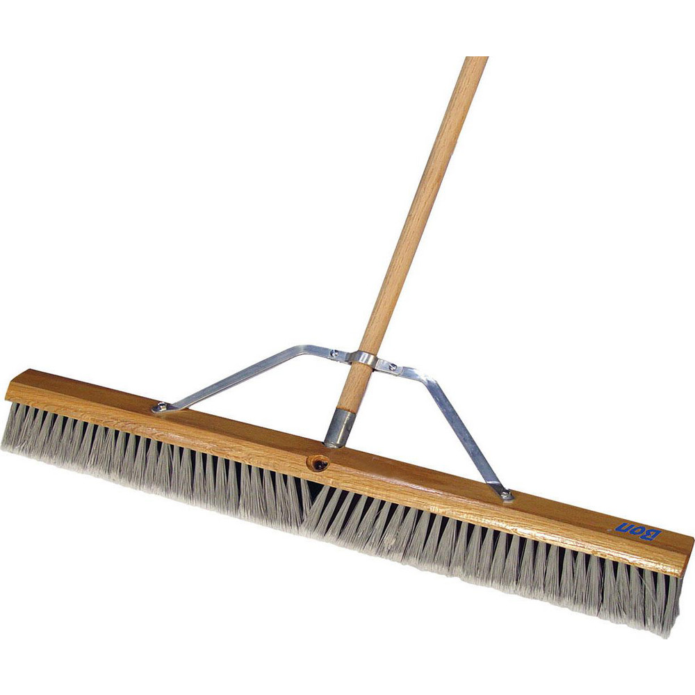 Bon Tool Push Broom: 36" Wide, Plastic Bristle - 12-305