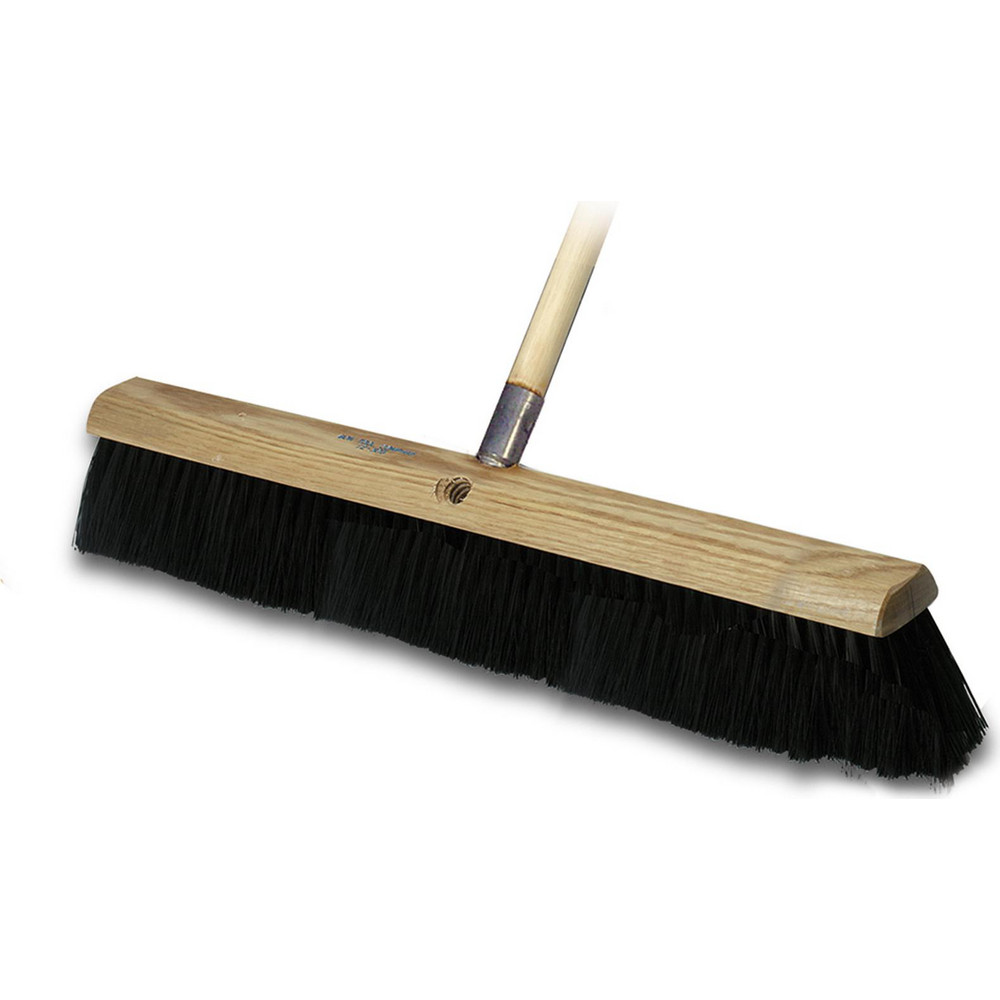 Bon Tool Push Broom: 36" Wide, Plastic Bristle - 12-305