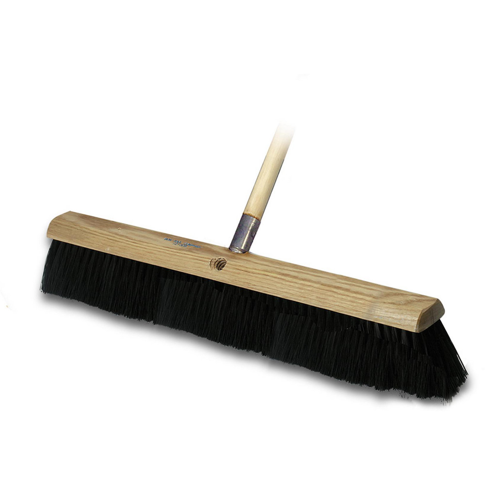 Bon Tool Push Broom: 36" Wide, Plastic Bristle - 12-305