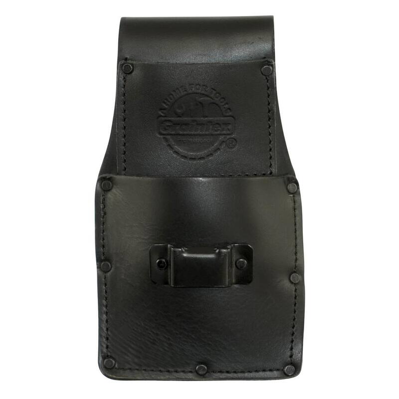Graintex 2" Ambassador Series Black Top Grain Leather Measuring Tape Holder - AH2341