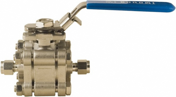 BONOMI Standard Manual Ball Valve: 1/2" Pipe, Standard Port - 1300 1/2
