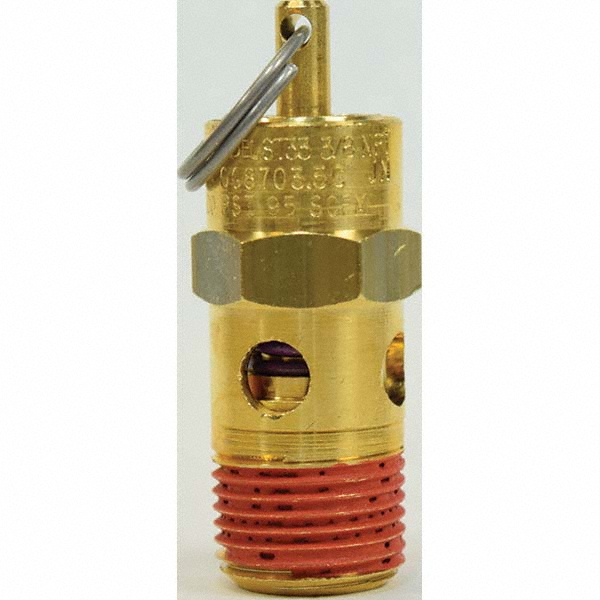 Plast-O-Matic Angle Relief Valve: 3" Inlet, 100 Max psi - RVTX300V-PV