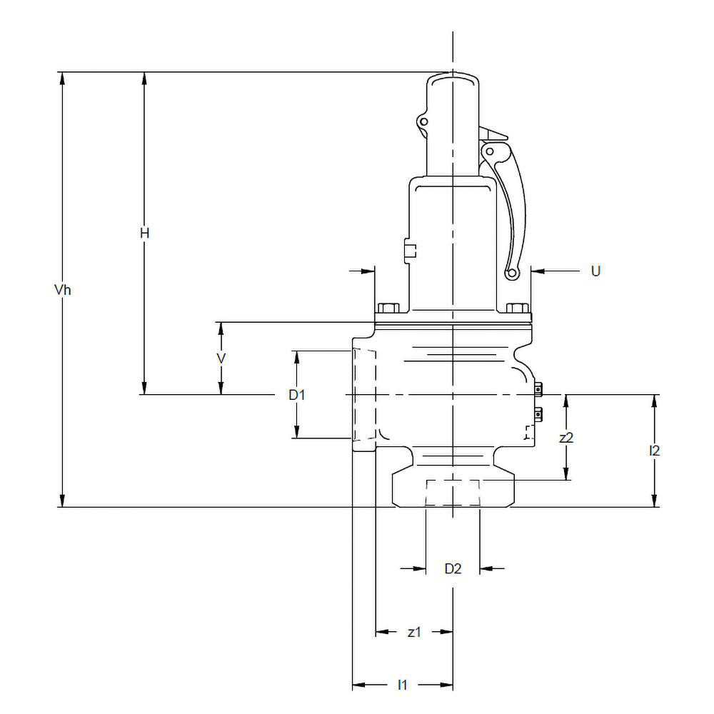 Apollo® Safety Relief Valve: 3" Inlet, 40 Max psi - 119MKAAMAA0040