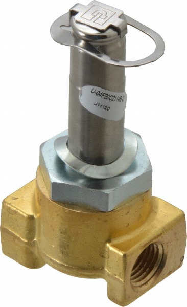 Parker Solenoid Valve: 1/8" Port, NPT - 02F30U1104ABF4C05