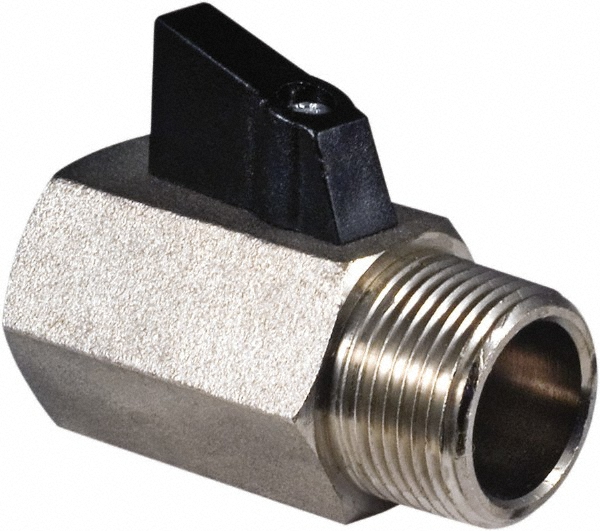 BONOMI Standard Bi-Directional Manual Ball Valve: 3/8" Pipe, Standard Port - 383M-3/8