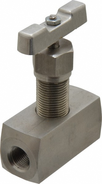 Value Collection Needle Valve: Straight, 1/4" Pipe, Stainless Steel Body - NVA3020