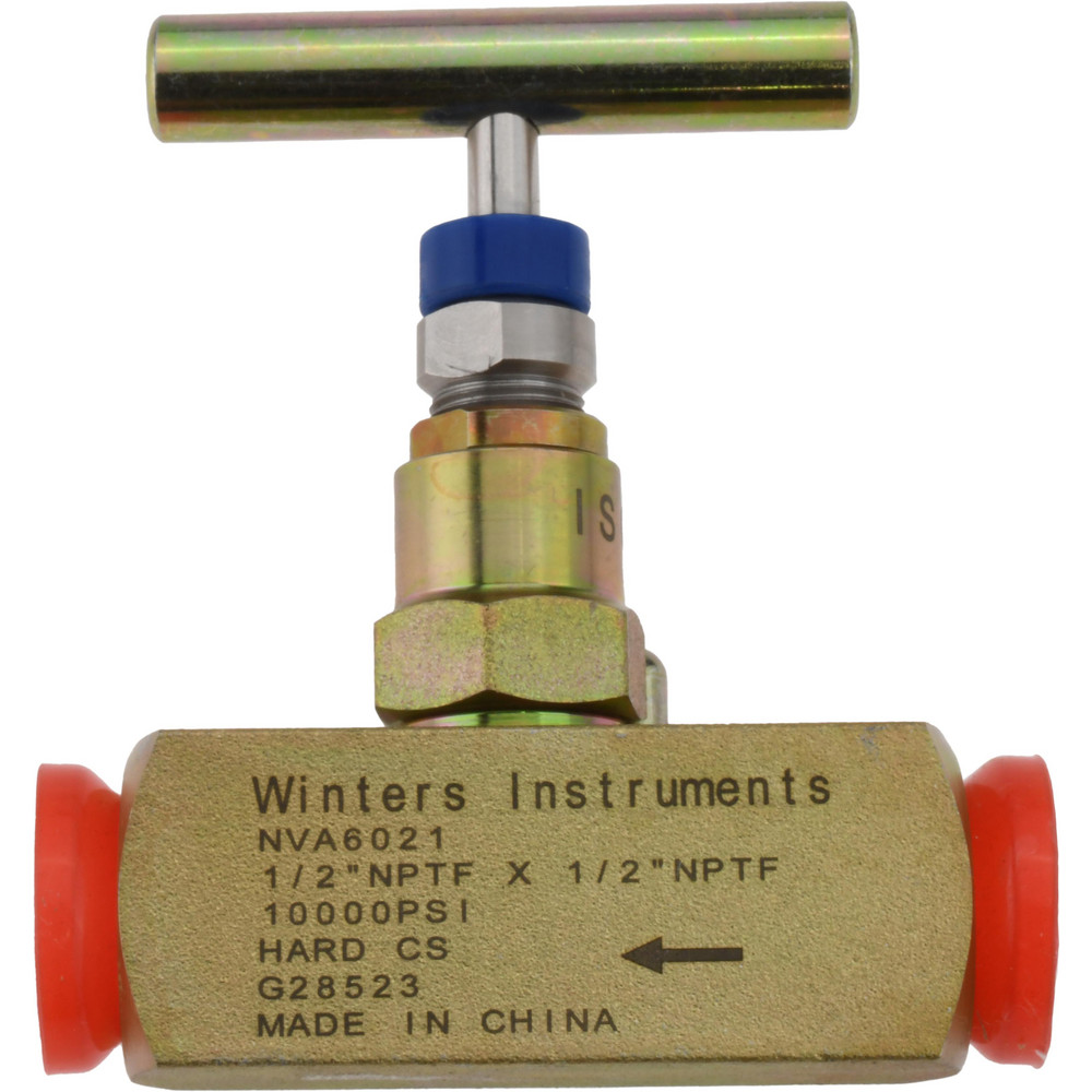 Value Collection Needle Valve: Straight, 1/4" Pipe, Stainless Steel Body - NVA3020