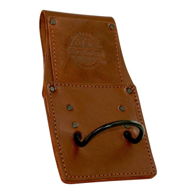 Graintex 2 in. Ambassador Series Top Grain Brown Leather Hammer Holder - AH2322