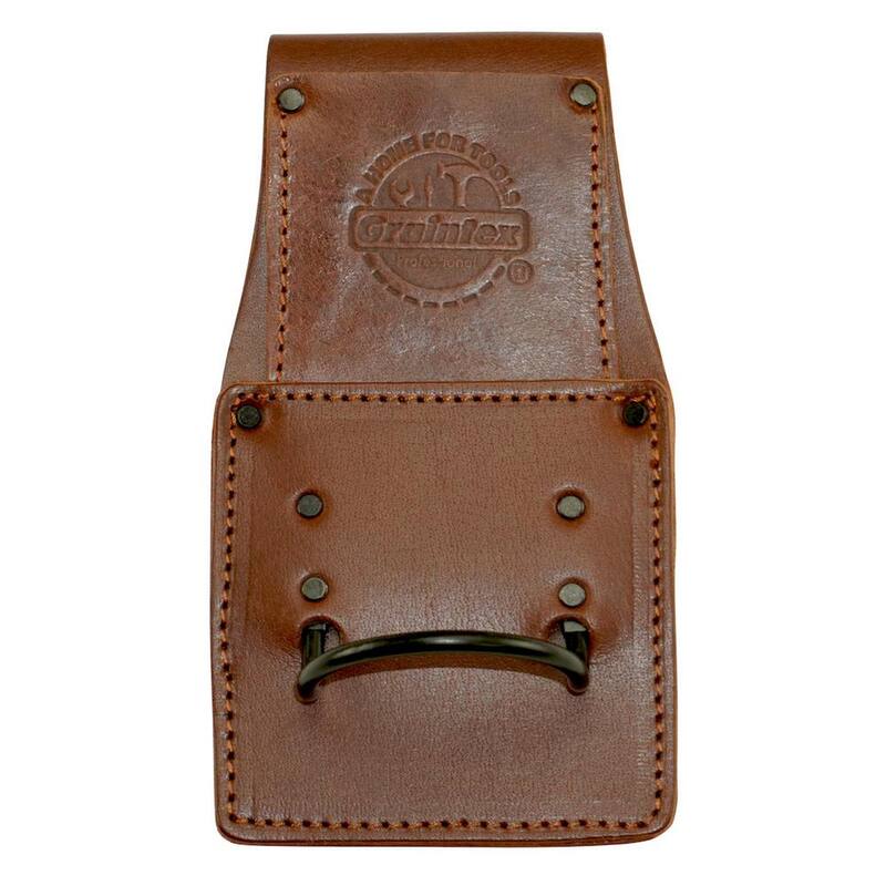 Graintex 2 in. Ambassador Series Top Grain Brown Leather Hammer Holder - AH2322