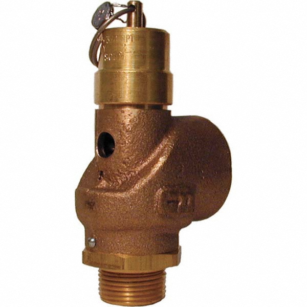 Control Devices ASME Safety Relief Valve: 3/4" Inlet, 496 CFM, 125 Max psi - SCB7510-0A125
