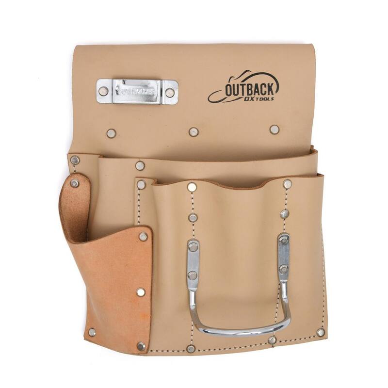 OX TOOLS Trade Series 6-Pocket Suede LeatherDrywall Tool Pouch - OX-T264801
