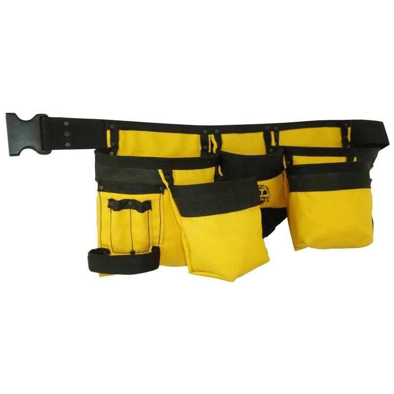 Graintex Yellow Canvas 11-Pocket Finisher Tool Apron - CD2157