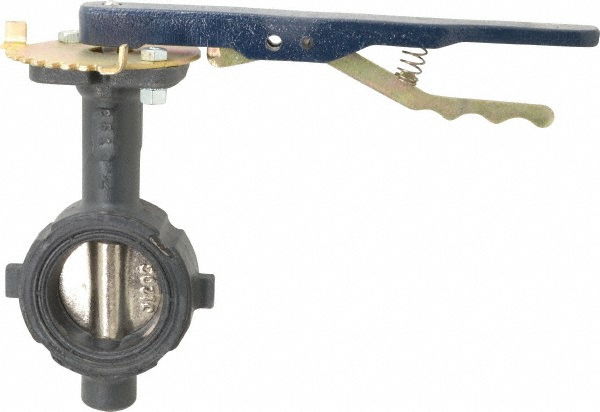 NIBCO Manual Wafer Butterfly Valve: 2" Pipe, Lever Handle - NLH250D