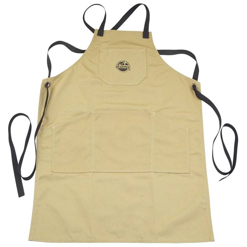 Graintex 5-Pocket Canvas Tool Work Apron in Khaki - CA2283