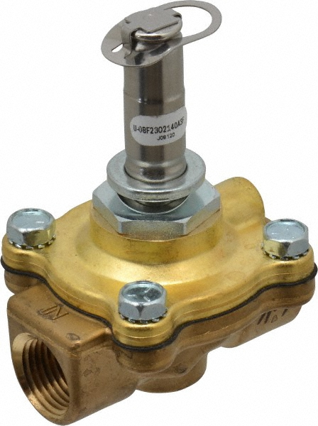 Parker Solenoid Valve: 2-Way, 1/2" Port, NPT - 08F23O2140A3F