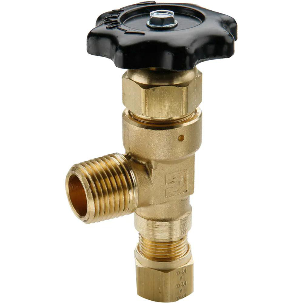Parker MNPTF x Tube (NTA) End Connection Brass Truck Valve - V410NTA-8-8
