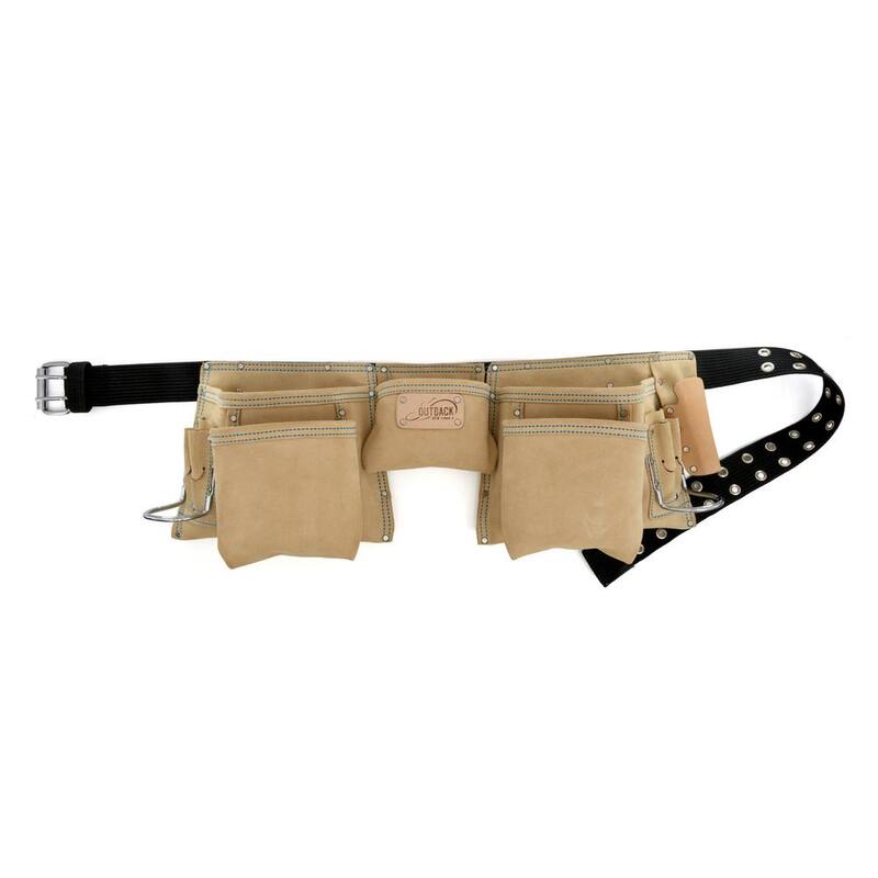 OX TOOLS Trade Suede Leather 12-Pocket Tool Apron - OX-T264312