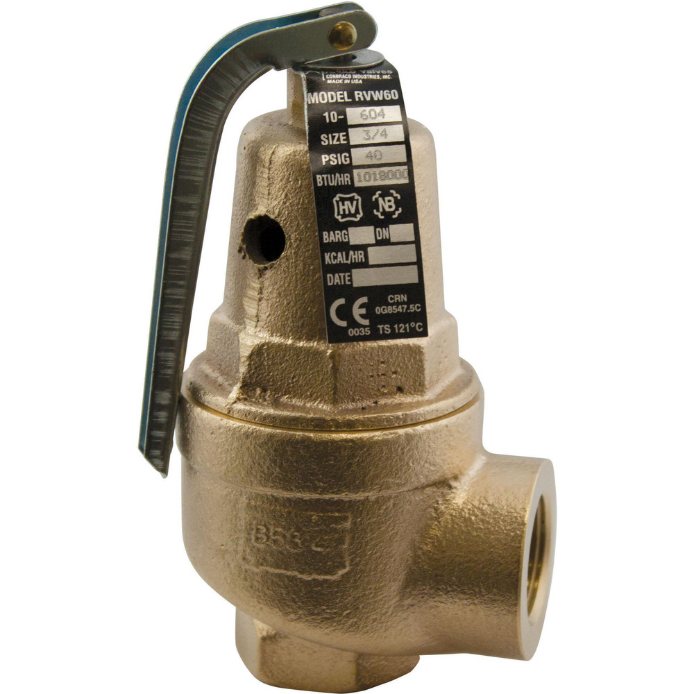 Apollo® Hot Water Safety Relief Valve: 2" Inlet, 125 Max psi - 1060825