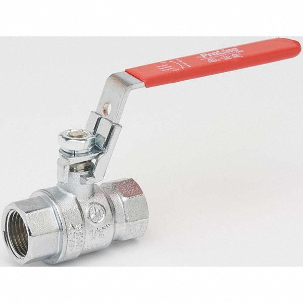 B&K Mueller Packing Gland Manual Ball Valve: 1/4" Pipe, Full Port - 107-821-CL