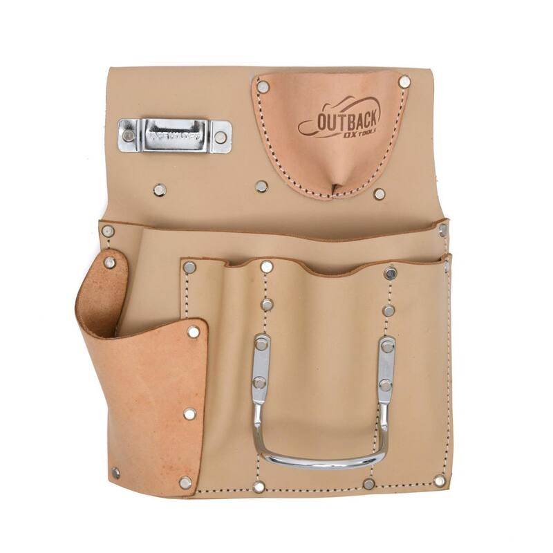 OX TOOLS Trade Series Suede Leather 7 Pocket Drywall Tool Pouch - OX-T264802