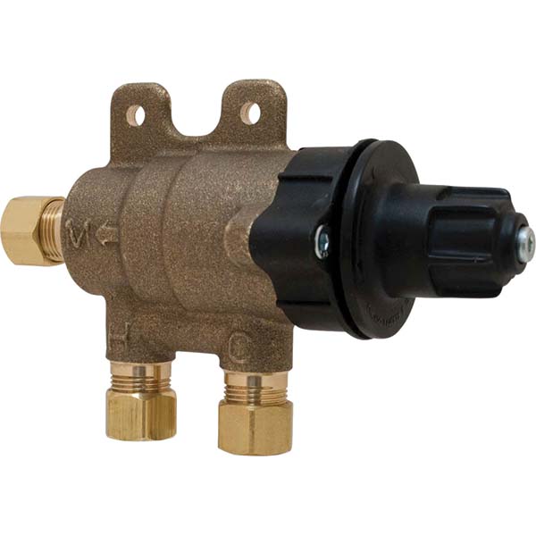 CASH ACME 1/2" Pipe, 145 Max psi, Brass Water Mixing Valve & Unit - 24718