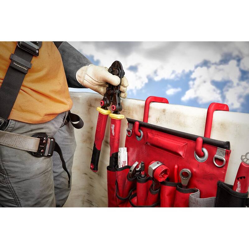 Milwaukee Lineman's Compact Aerial Tool Apron with Lineman's 2-In-1 Insulated Ratcheting Box Wrench - 48-22-8291-48-22-9211