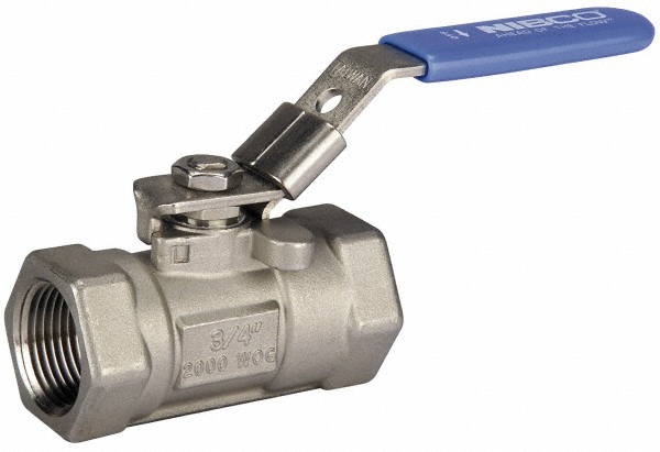 NIBCO Standard Manual Ball Valve: 1-1/2" Pipe, Reduced Port - NL943KCP
