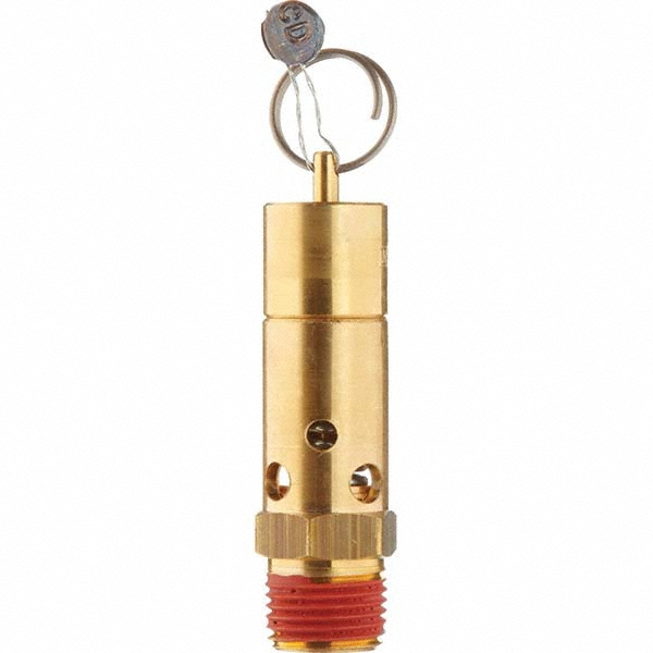 Control Devices ASME Safety Relief Valve: 1/2" Inlet, 170 CFM, 75 Max psi - SN50-1A075