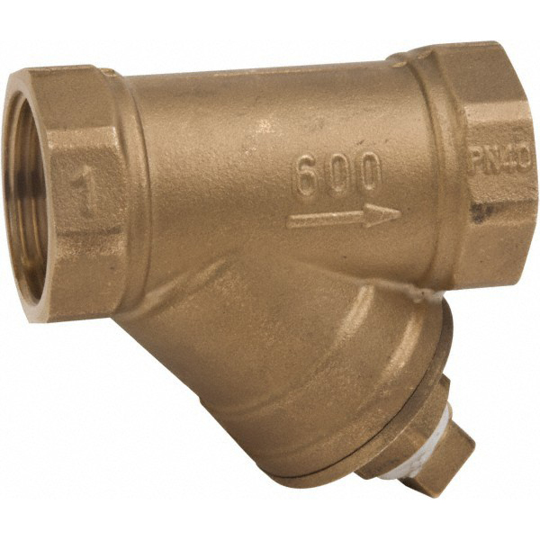 Hoffman Speciality 3/4" Pipe, Female NPT Ends, Cast Brass Y-Strainer - 405027