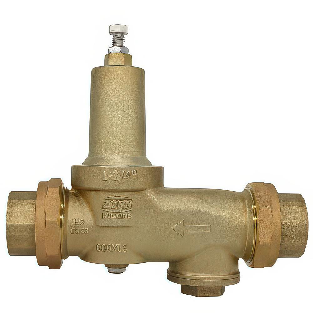 Zurn Pressure Reducing Valves: Pipe Size: 1.25; End Connection: Solder x Solder; Body Material: Bronze - 114-600XL3DUC