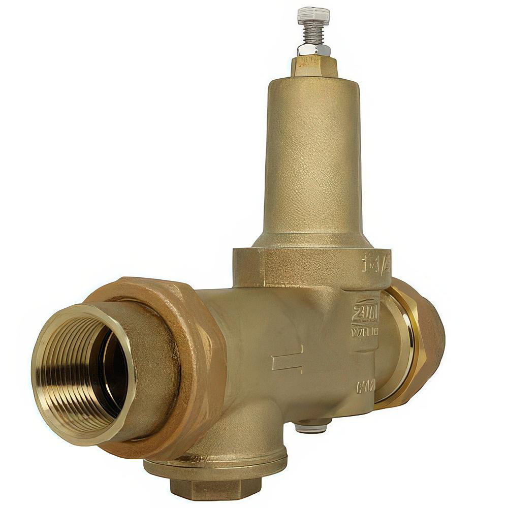 Zurn Pressure Reducing Valves: Pipe Size: 1.25; End Connection: Solder x Solder; Body Material: Bronze - 114-600XL3DUC